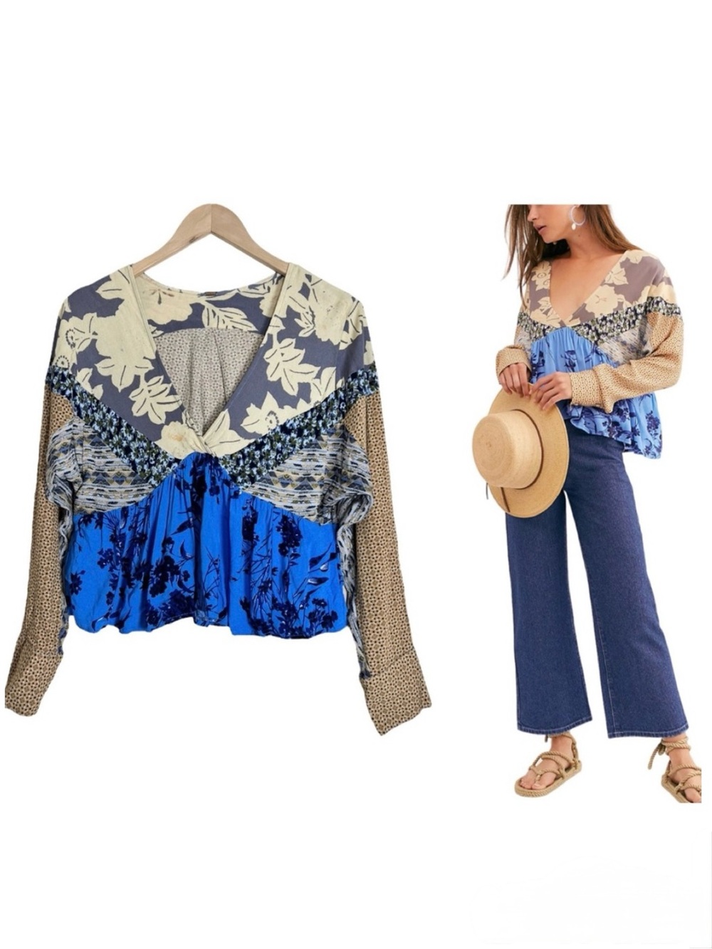 Free People Aloha State Of Mind Blouse Size Small